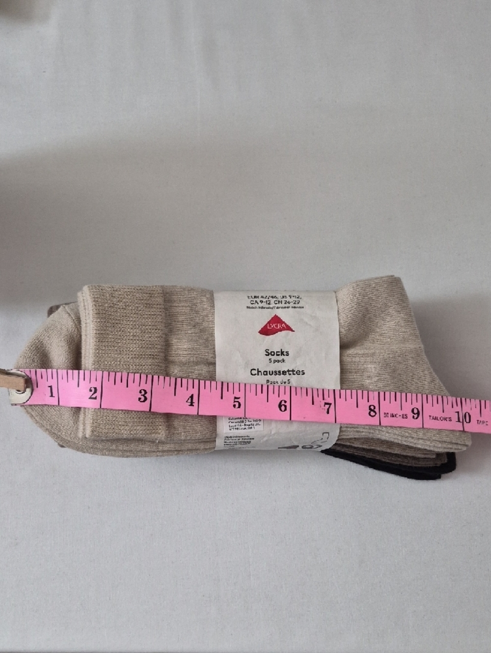 H&M Black and Brown Casual Crew Socks 5 Pack US 9-12 - Picture 6 of 8